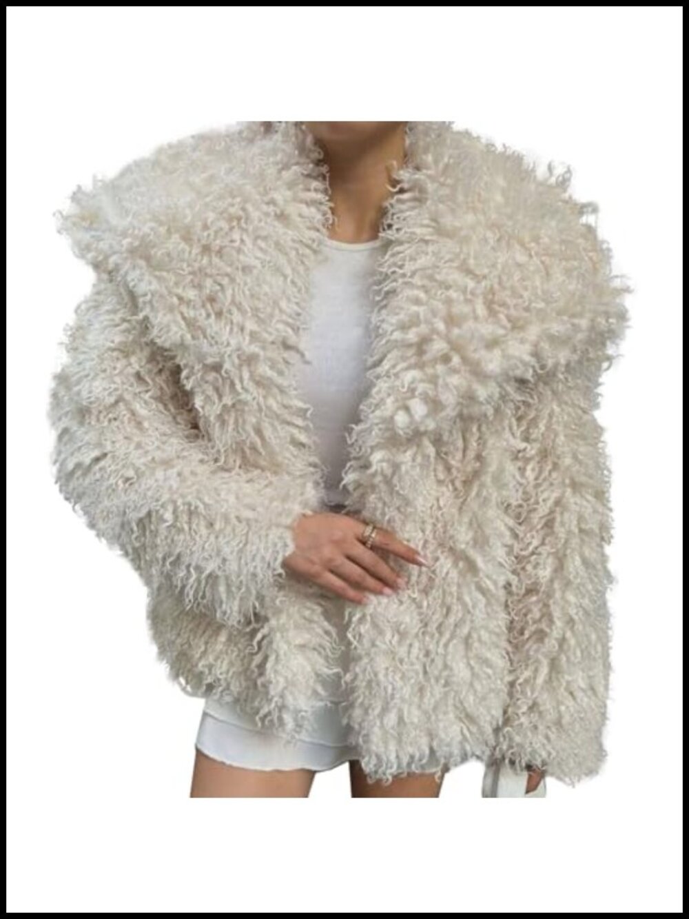 Faux Fur Coat Jacket Fluffy Loose Winter Fur Jackets